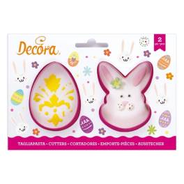 Set decupatoare de oua si fata de iepuras - Decora
