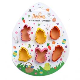 Set Decupatoare Plastic Paste - 6 modele - Decora