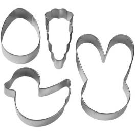 Set Decupator din inox - Diverse Forme de Paste - 7,5 x 2,5 cm x h 9 cm - Wilton