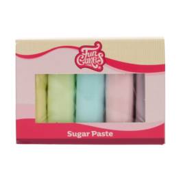 Set Fondant multipack - PASTEL COLOURS - 5x100 GR- Funackes