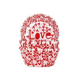 Set Forme Briose Inimioare Rosii Love – 50 bucati – House of Marie