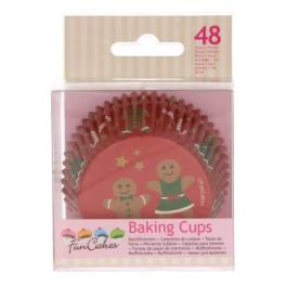 Set Forme pentru Briose 48 bucati - Turta Dulce - FunCakes