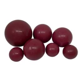 Sfere comestibile burgundy (vișiniu) – set 7 buc pentru decorarea deserturilor – Anyta Cooking