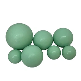 Sfere comestibile VERDE MENTA - set 7 buc pentru decorarea deserturilor – Anyta Cooking