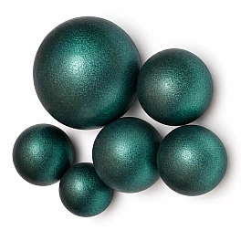 Sfere comestibile VERDE INCHIS- set 7 buc pentru decorarea deserturilor – Anyta Cooking