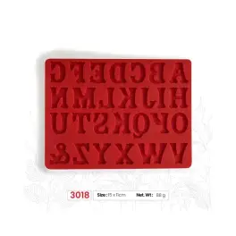 Mulaj din silicon Litere - (M3018) - 15 x 11 cm -Anyta Cooking