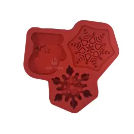 Mulaj din silicon - Fulgi de nea si manusa - Craciun - M3080