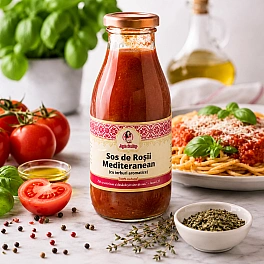 Sos de rosii Mediteranean 100% natural cu ierburi aromatizante - 250g - Anyta Cooking
