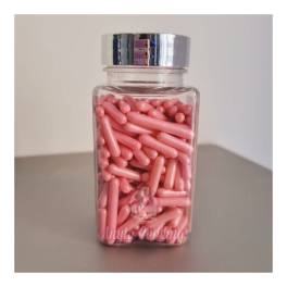 Sprinkles Rods-Decor Zahar Tije - 100 gr - Roz Bebelus/Soft Bebe Pembe - Dr Gusto