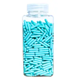 Sprinkles Rods-Decor Zahar Tije - 250 gr - Albastru Bebe - Dr Gusto