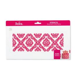 Stencil Damask - 10 x 30 cm - Decora