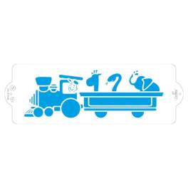 Stencil Tren- 10 x 30 cm - Decora