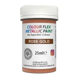 Colorant alimentar pt pictat - Auriu Rose / Rose Gold 25ml - Sugarflair 