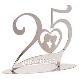 Topper Tort– Aniversare Nuntă de Argint- 20X16 CM– Dekora