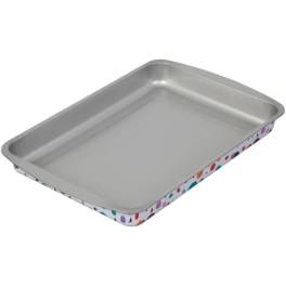 WILTON SEMI-DISPOSABLE TIN GEO OBLONG 22X32CM