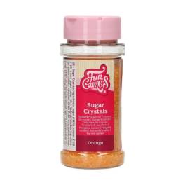 Zahar colorat - CRYSTALS ORANGE - 80 G- Funcakes