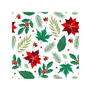 Cutie cu insertie pentru briose si dulciuri - Stea de Crăciun - 17,5x17,5x8,5h cm - Decora