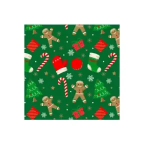 Cutie cu insertie pentru briose si dulciuri - Turta dulce - 17,5x17,5x8,5h cm - Decora