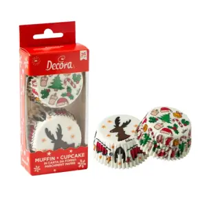 Set 36 harti copt briose Ren Craciun REINDEER - 50 X 32 MM - Decora
