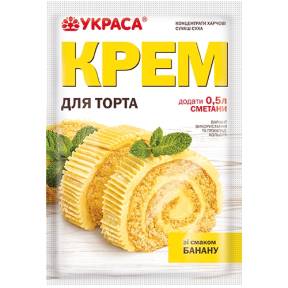 Amestec pentru Frisca cu aroma de Banane – 70 gr – YKPACA - Anyta Cooking