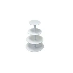 Suport Tort Plastic 4 etaje - 19,5 cm, 24 cm, 31 cm and 34 cm