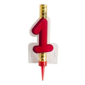 Artificii pentru tort, Numărul 1 - 12CM- Dekora - Anyta Cooking