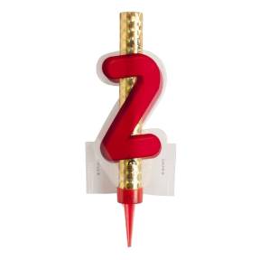 Artificii pentru tort, Numărul 2 - 12CM- Dekora - Anyta Cooking
