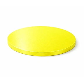 Disc / Cake drum tort rotund Extra Tare 1,2 cm grosime - GALBEN - Ø 30 cm - Anyta Cooking