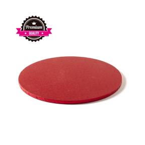 Cake Drum 1,2 cm Gros - Rosu - 25 CM - Decora - Anyta Cooking