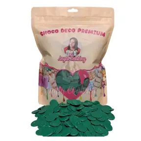 Choco Deco Premium (Deco Melts)-1 kg- Verde Craciun - Anyta Cooking