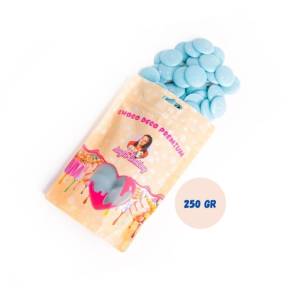 Choco Deco Premium (Deco Melts)-250g-(Albastru Deschis-Vanilie)-Anyta Cooking - Anyta Cooking	