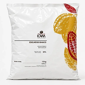 Ciocolată albă Edelweiss 36% – 15 kg - ICAM (fara gluten)