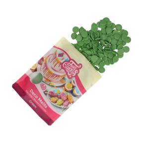 Ciocolată glazuri (Deco Melts)-GREEN -250 gr -Funcakes - Anyta Cooking