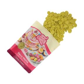 Ciocolată glazuri (Deco Melts)-LIME GREEN -250 gr -Funcakes - Anyta Cooking