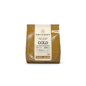 Ciocolata Alba cu Caramel, GOLD 400 g - Callebaut - Anyta Cooking