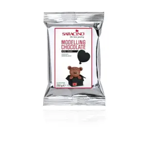 Ciocolata Modelatoare - Negru - 250 gr - Saracino