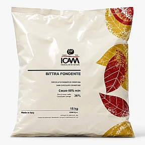 Ciocolata neagra banuti Bittra 60% - 15KG - ICAM (fara gluten)