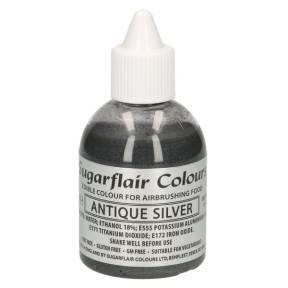 Colorant Aerograf – ANTIQUE SILVER / ARGINTIU ANTIC – Sugarflair - Anyta Cooking