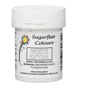 Colorant alimentar ciocolată- Extra White / Alb Intens - 42g - Sugarflair