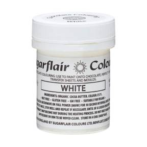 Colorant alimentar ciocolată- White / Alb -35g-Sugarflair