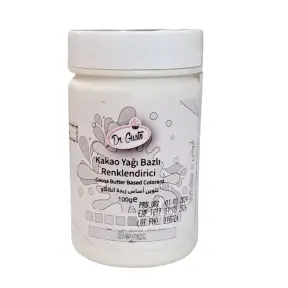 Colorant alimentar cu unt de cacao (Liposolubil) - ALB / White - 100g - Dr. Gusto