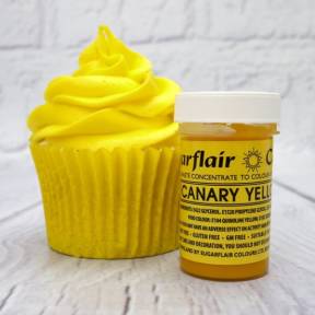 Colorant Alimentar Gel CANARY YELLOW / Galben Aprins – 25 G – Sugarflair - Anyta Cooking
