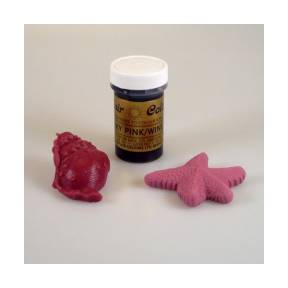 Colorant Alimentar Gel "DUSKY PINK/WINE" / Roze – 25 G – Sugarflair - Anyta Cooking