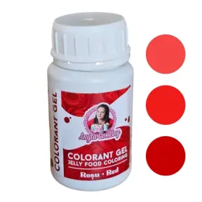 Colorant alimentar gel - ROSU VIU - 100 gr - Anyta Cooking