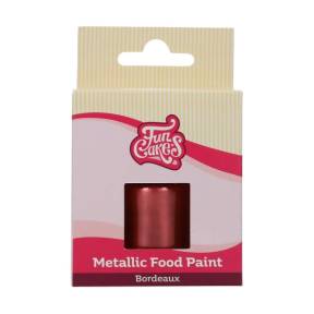 Colorant alimentar metalizat - BORDEAUX - 30 ml -Funcakes