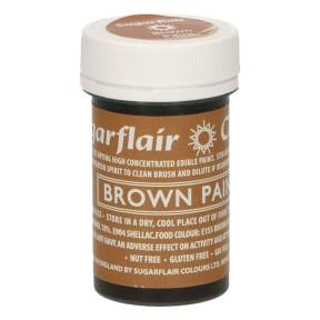 Colorant alimentar pt pictat-MARO MAT-Brown Paint-20 gr-Sugarflair - Anyta Cooking