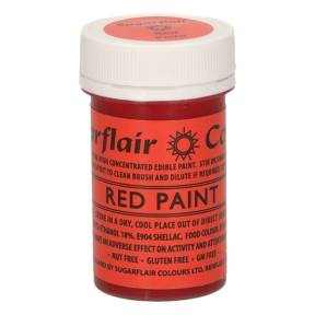 Colorant alimentar pt pictat-ROSU MAT- Red Paint-20 gr-Sugarflair - Anyta Cooking