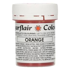 Colorant pentru Ciocolata - ORANGE / PORTOCALIU - 35 gr - Sugarflair (in depozit 6 buc, pe stoc 0 buc)