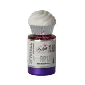 Colorant Lichid Metalizat Sparkle - Mov / Purple - 60 gr - Dr Gusto - Anyta Cooking	