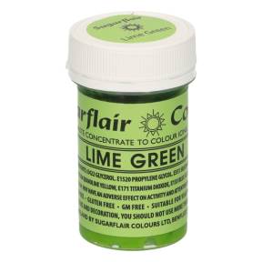 Colorant Pasta/Gel - LIME GREEN / Verde Lime – 25g - Sugarflair - Anyta Cooking